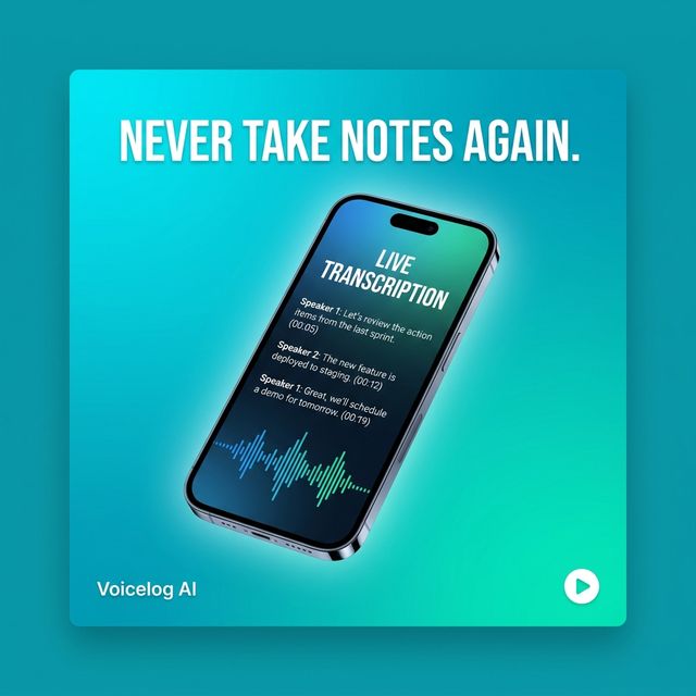 Voicelog AI ad creative
